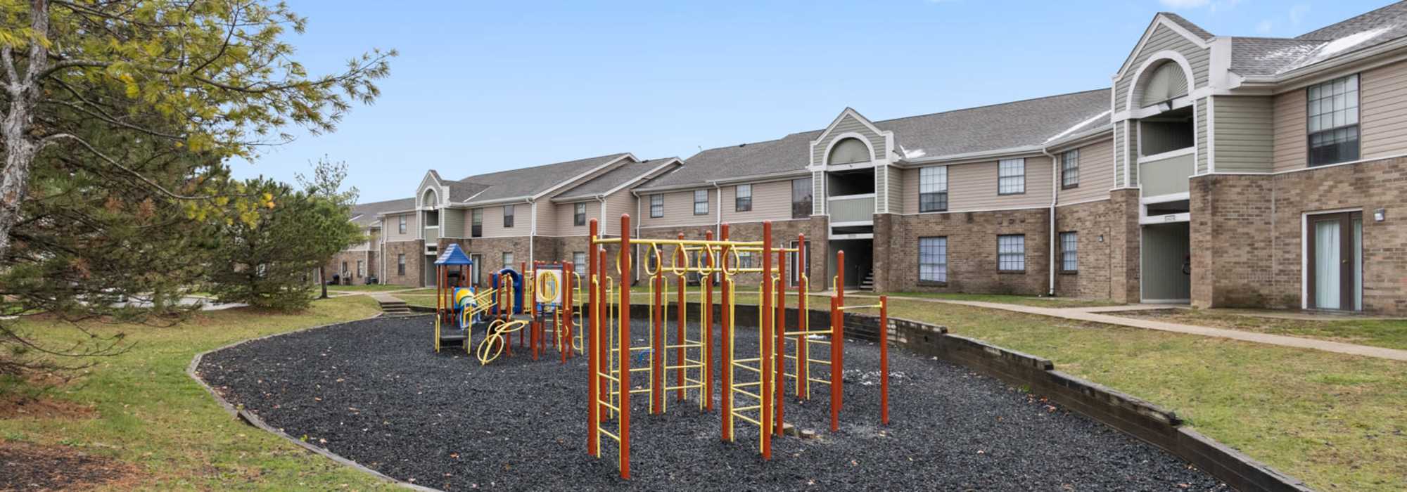 Kids playground at Eagle's Edge in Indianapolis, Indiana 
