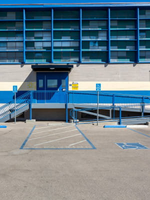 Accessible entrance at Nova Storage in Fillmore, California