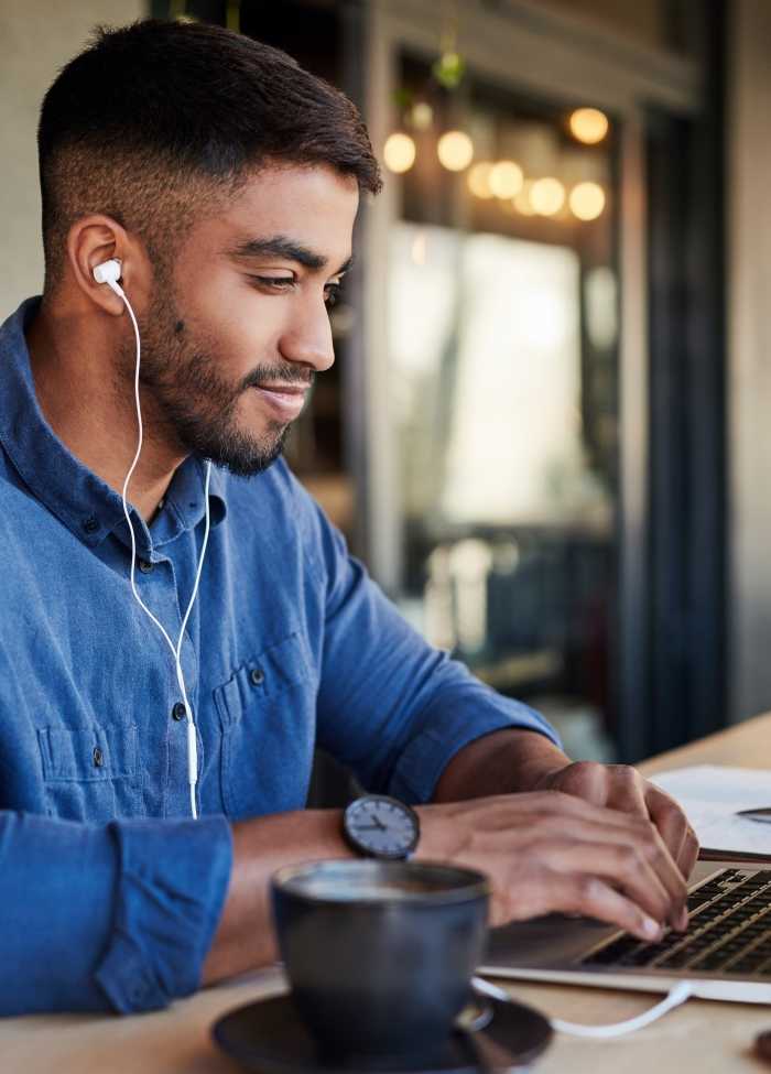  Student studying at The Landing at College Station in College Station, Texas