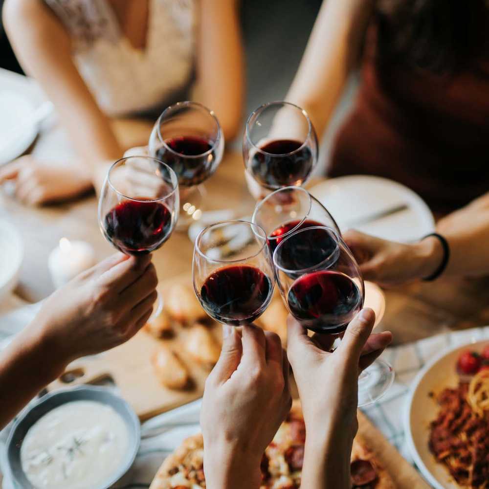 Residents enjoying drinks at a restaurant near Pine Lake Village in Houston, Texas