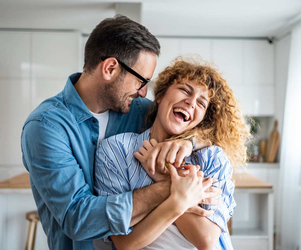 Family in an apartment at Bay Terrace in Baytown, Texas