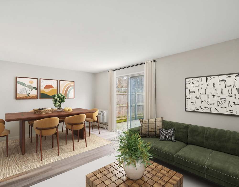 Dining room at Eagle Rock Apartments & Townhomes at Brighton in Brighton, Massachusetts