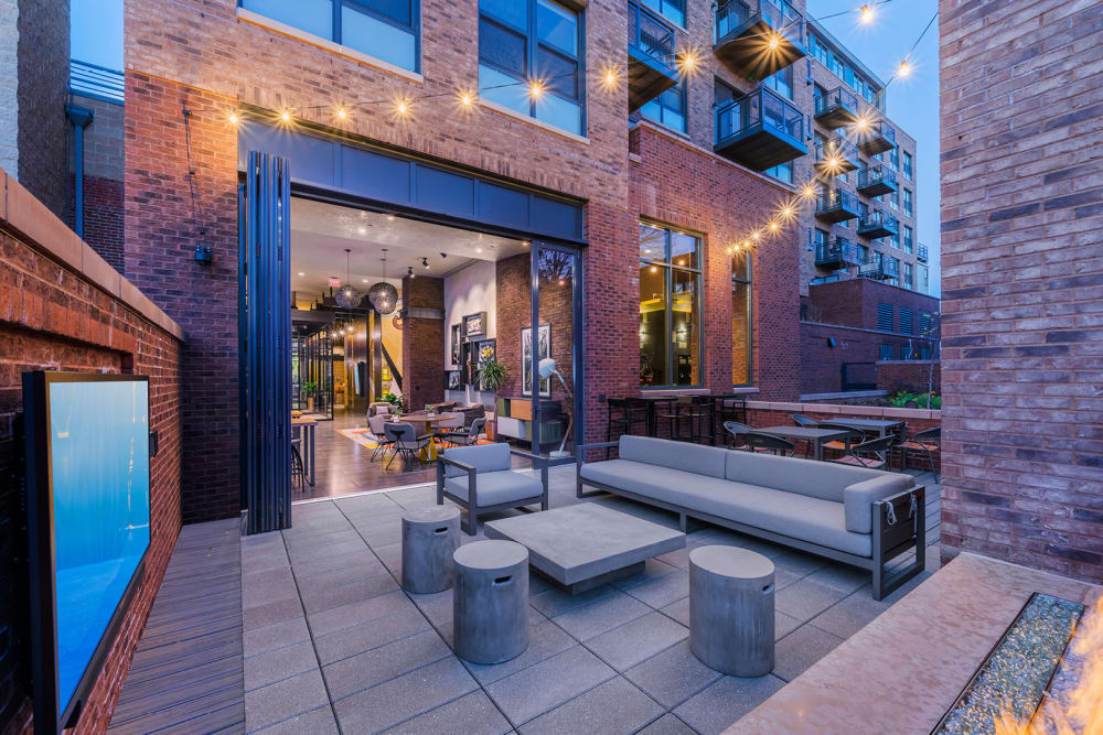 Outdoor lounge at 315 H Street