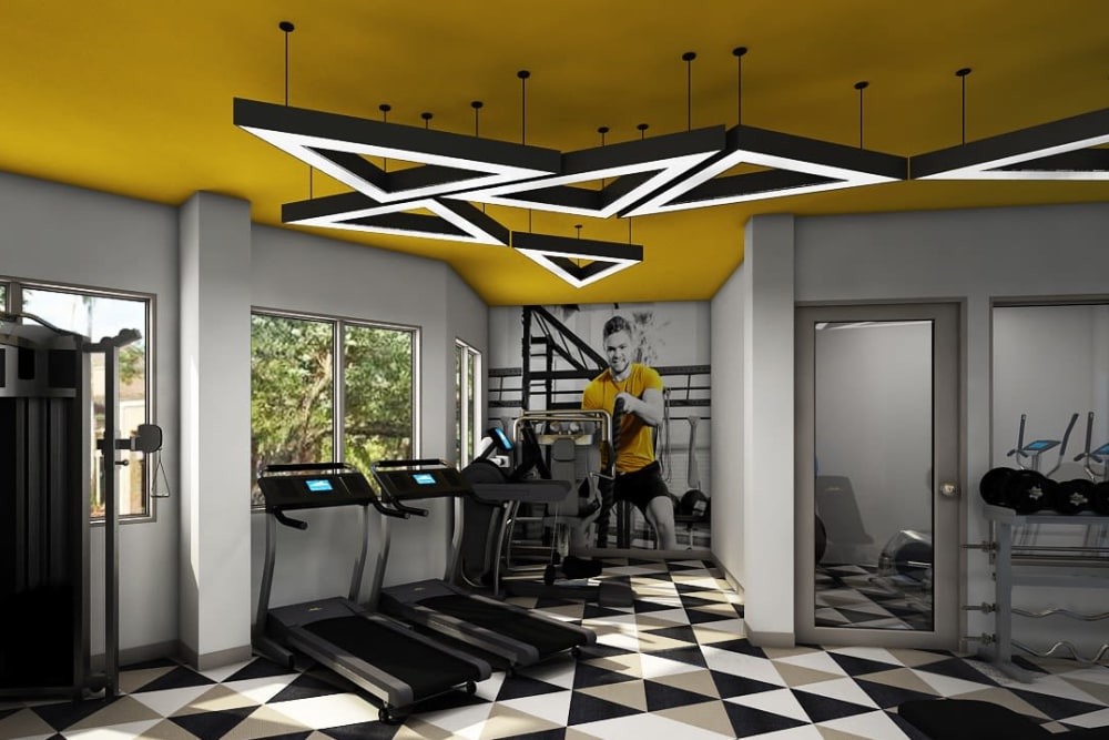 Rendering of Steelyard's fitness center in St. Louis, Missouri