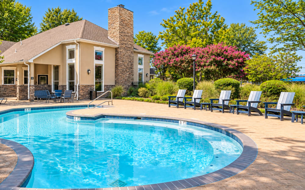 Swimming pool at Waterford Place Apartment Homes in Memphis, Tennessee
