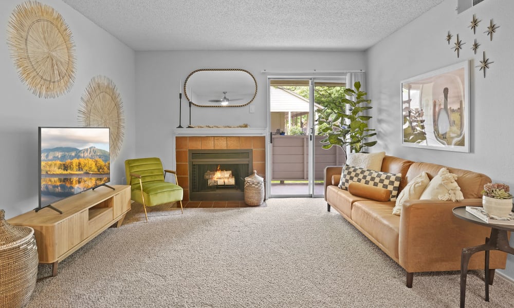 Living room at Newport Apartments in Amarillo, Texas