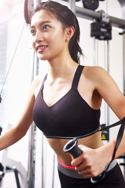Resident in fitness center at The Springs at Georgetown in Georgetown, Texas