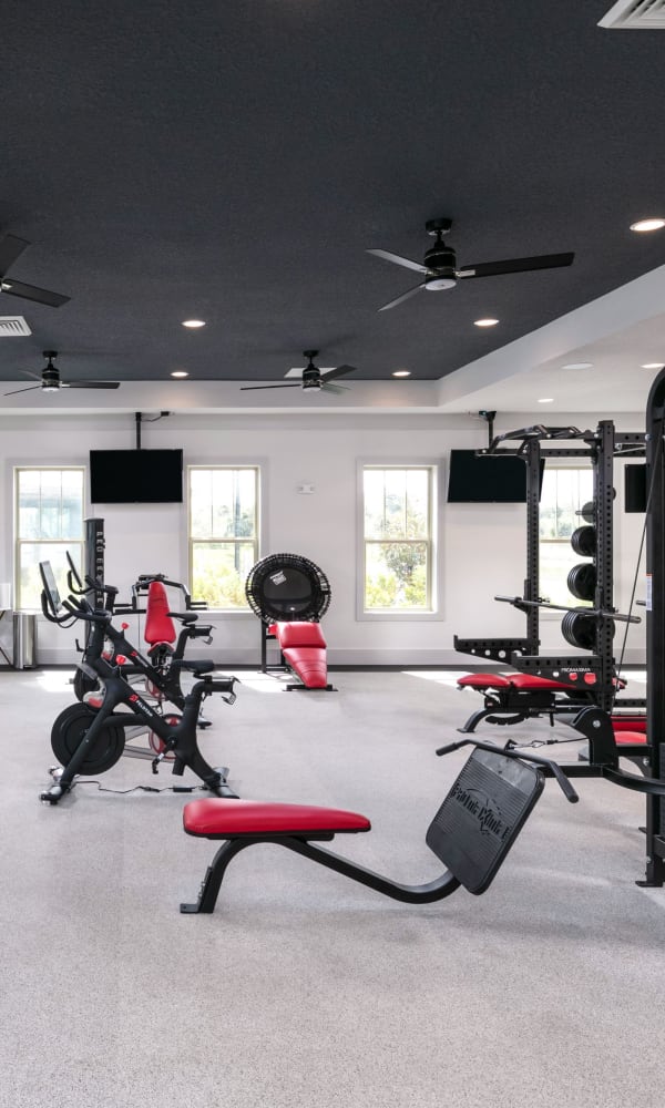 Full sized state of the art fitness center at Integra 289 Exchange in DeBary, Florida