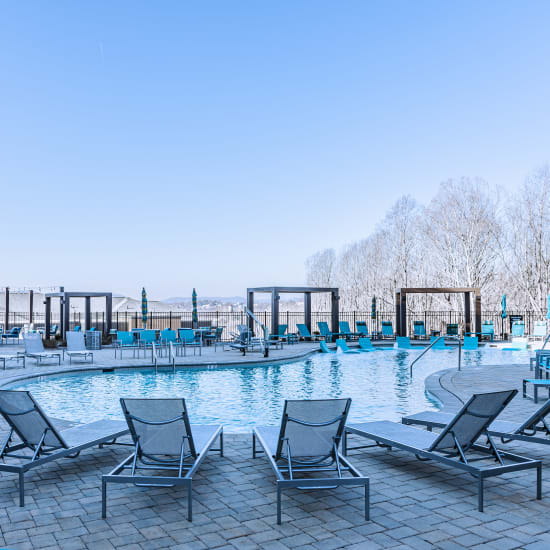 Residents in pool at Altoview Apartment Homes in Charlottesville, Virginia