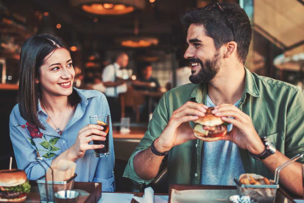 A couple at their favorite restaurant near Steeplechase in Coweta, Oklahoma