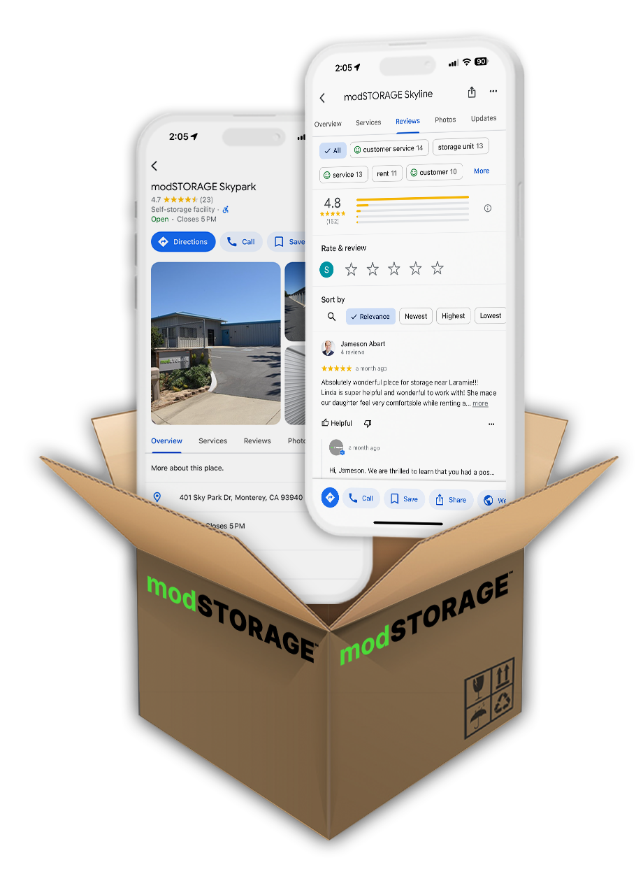 modSTORAGE 5-Stars for $500 Self-Storage Reviews Give-A-Way