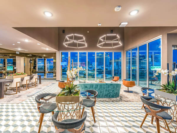 JADE Sky Lounge with amazing city views at Jade Apartments in Las Vegas, Nevada