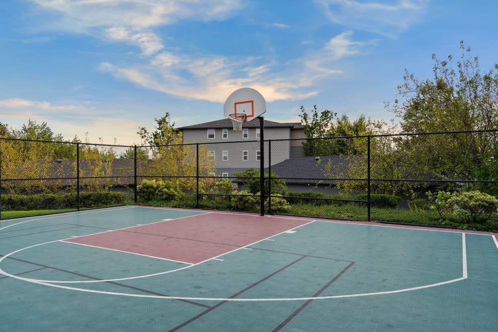 A nice basketball court at Altamont Summit in Happy Valley, Oregon