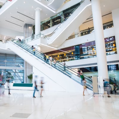 A shopping mall near Prospect View in Santee, California