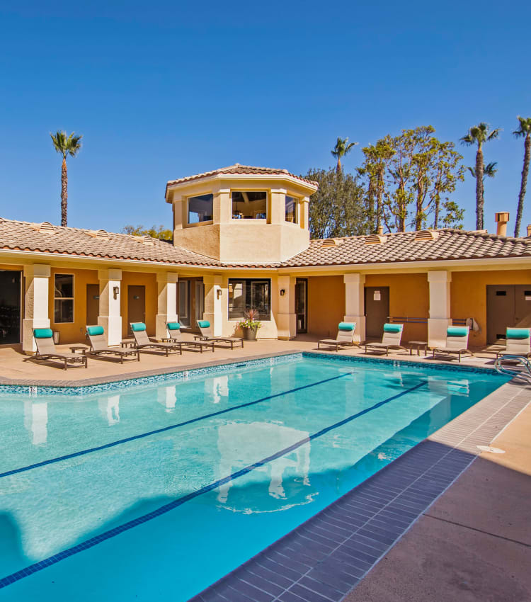 Lap pool at Sofi Canyon Hills in San Diego, California
