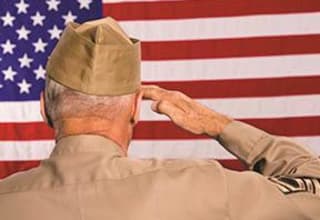 Veteran salutes flag proudly at Windsor Oaks At Bradenton