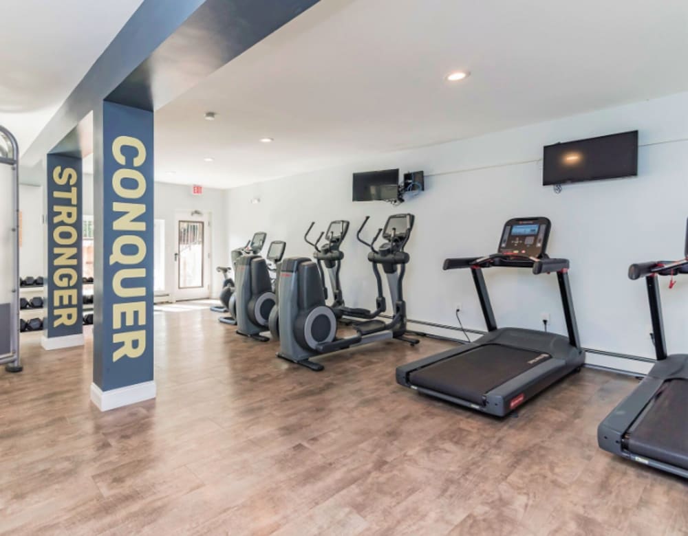 cardio equipment at Eagle Rock Apartments at West Hartford in West Hartford, Connecticut