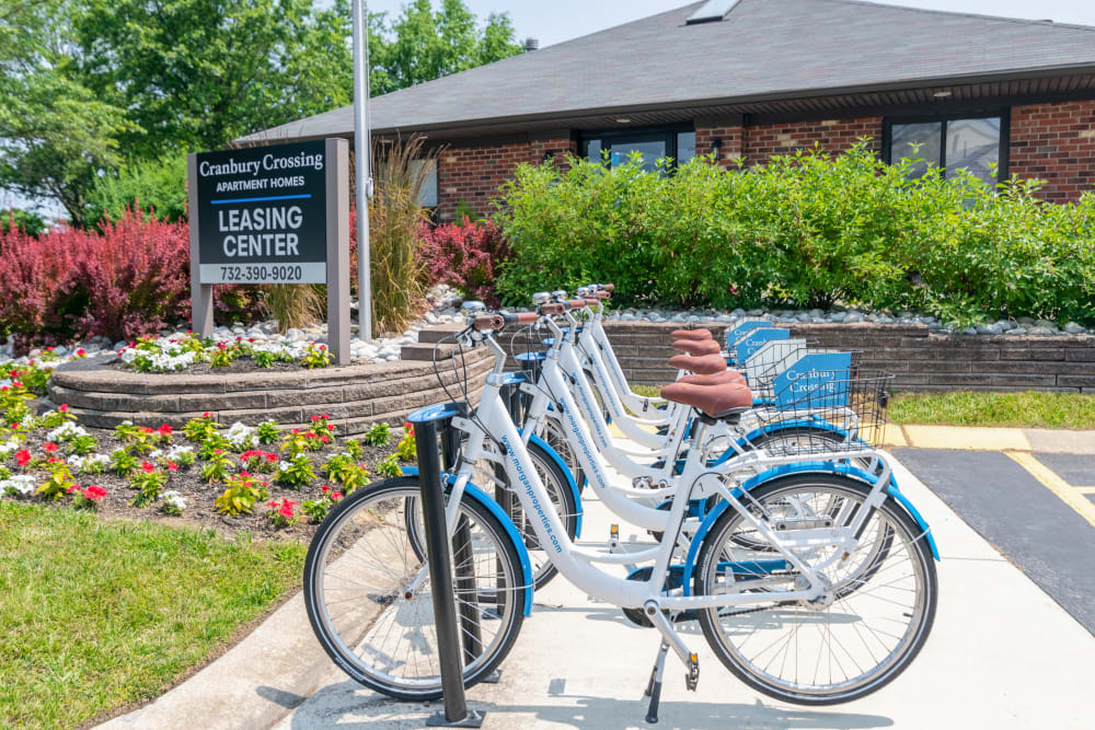 Bike share at Cranbury Crossing Apartment Homes in East Brunswick, New Jersey
