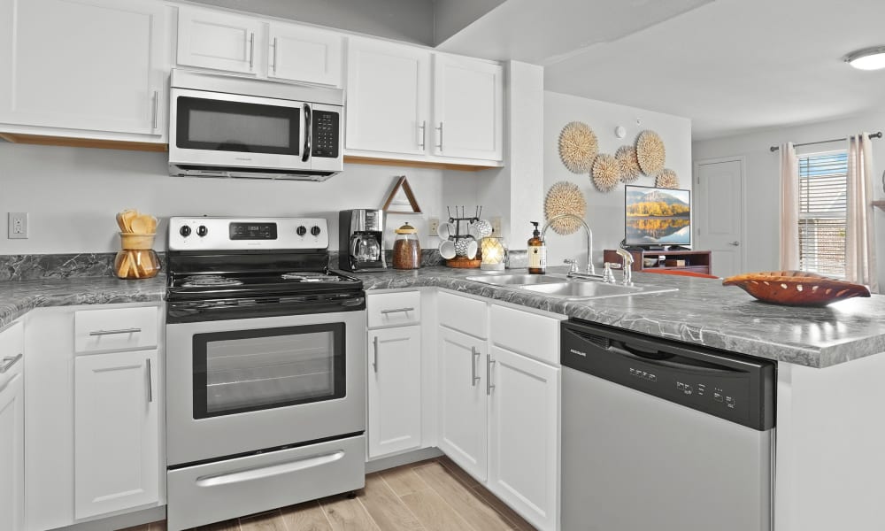 Kitchen at Scissortail Crossing Apartments in Broken Arrow, Oklahoma