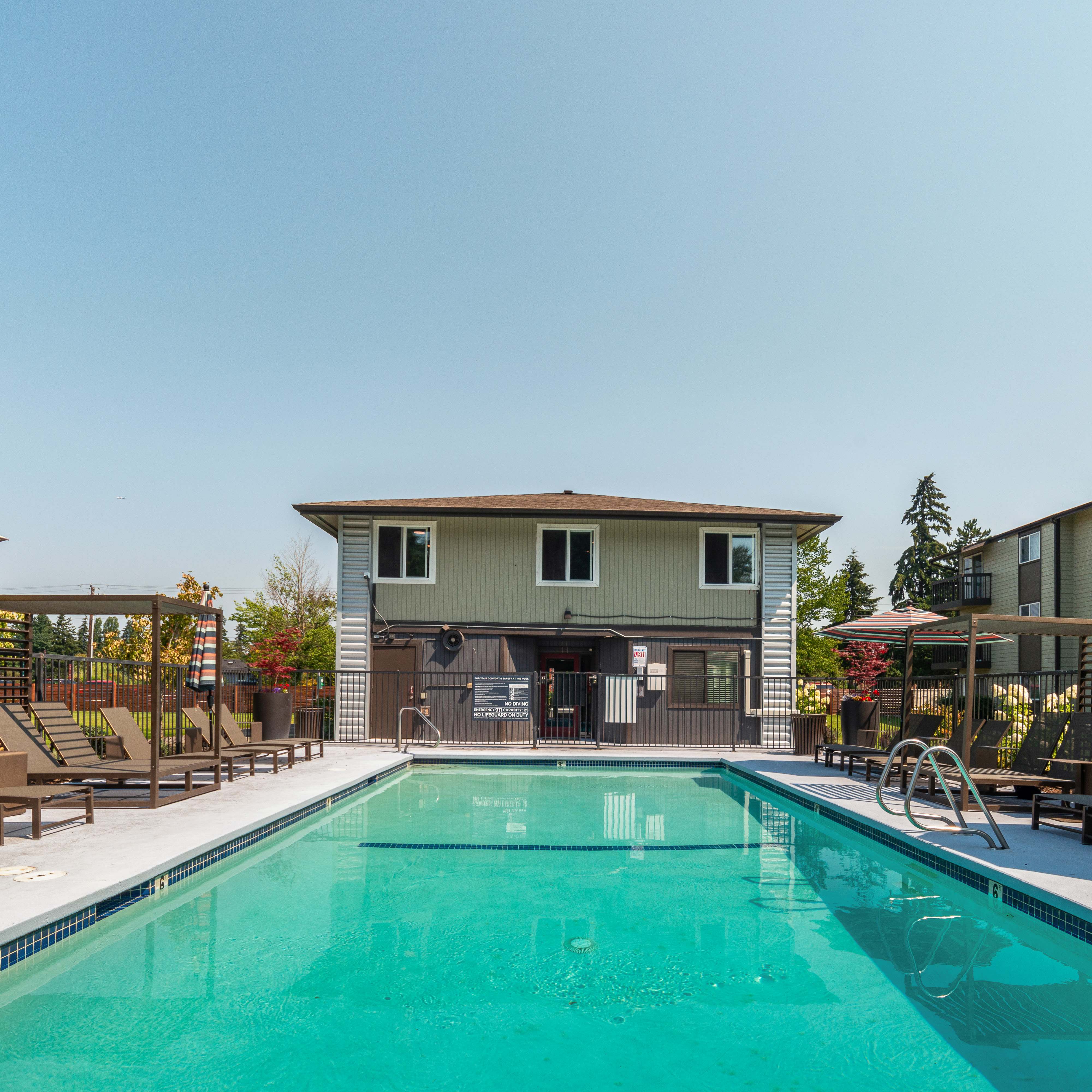 Resident resting after a tough workout at Terra Apartment Homes in Federal Way, Washington