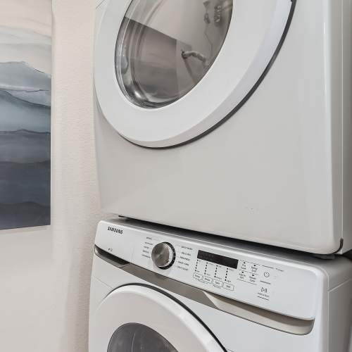 Washer and dryer at Flats on the A in Aurora, Colorado