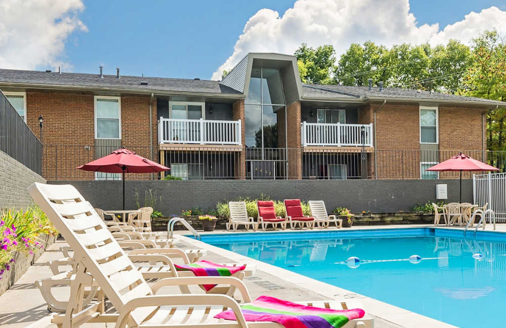 Patio at The Commons at Kettering in Dayton, Ohio