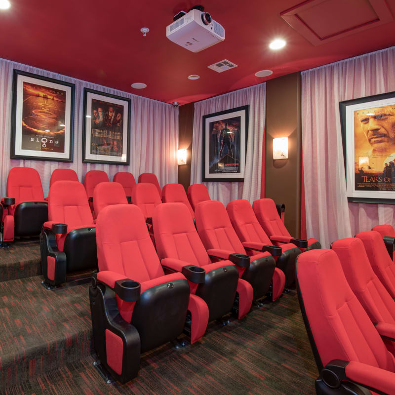 Onsite movie theater with stadium seating at Broadstone Towne Center in Albuquerque, New Mexico