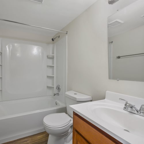 Bathroom at Lafeuille Apartments in Cincinnati, Ohio