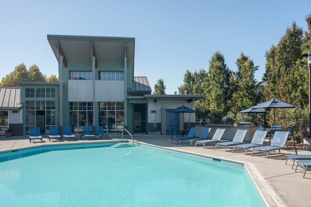 Pool at Azure Apartment Homes in Petaluma, California