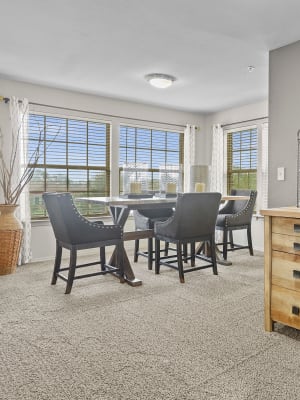 Dining room at Portofino Apartments in Wichita, Kansas