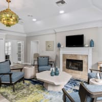 A luxurious resident lounge at Gates at Jubilee in Daphne, Alabama