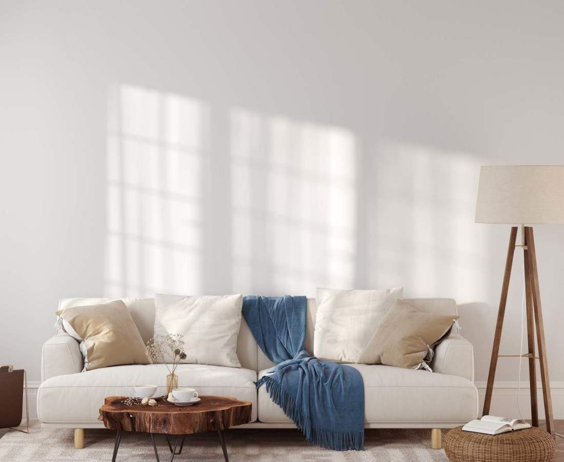 Living room at Delta View Apartments in Antioch, California