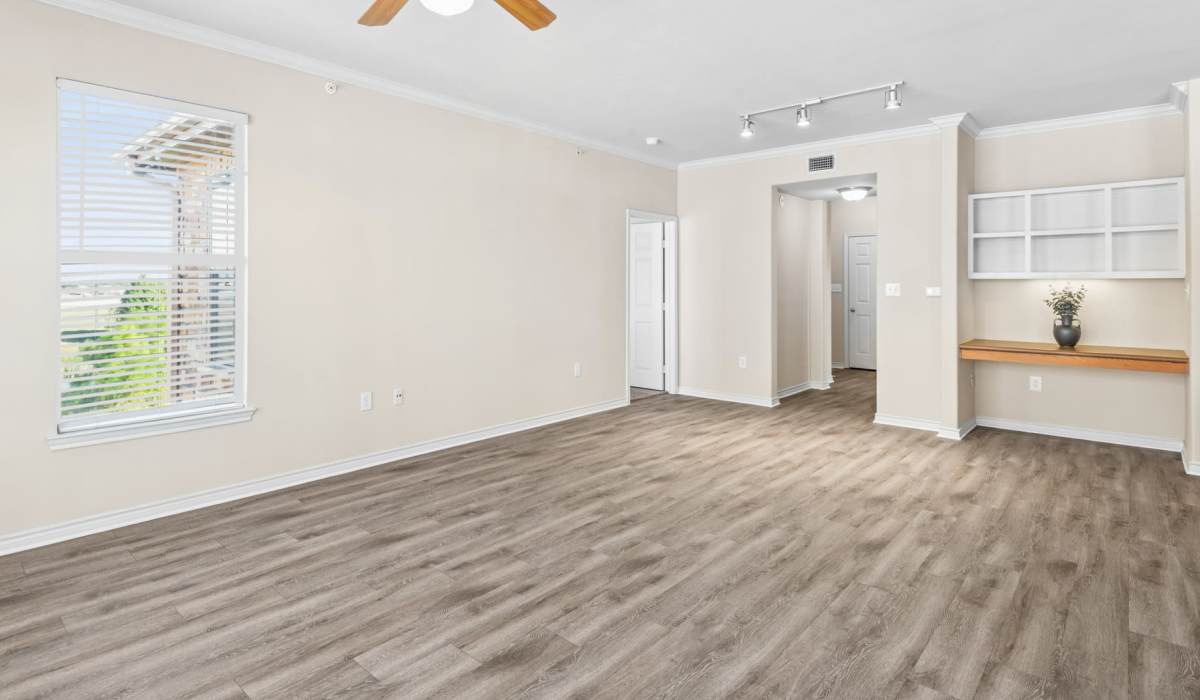 Unfurnished living room at Park Avenue at Boulder Creek in Houston, Texas