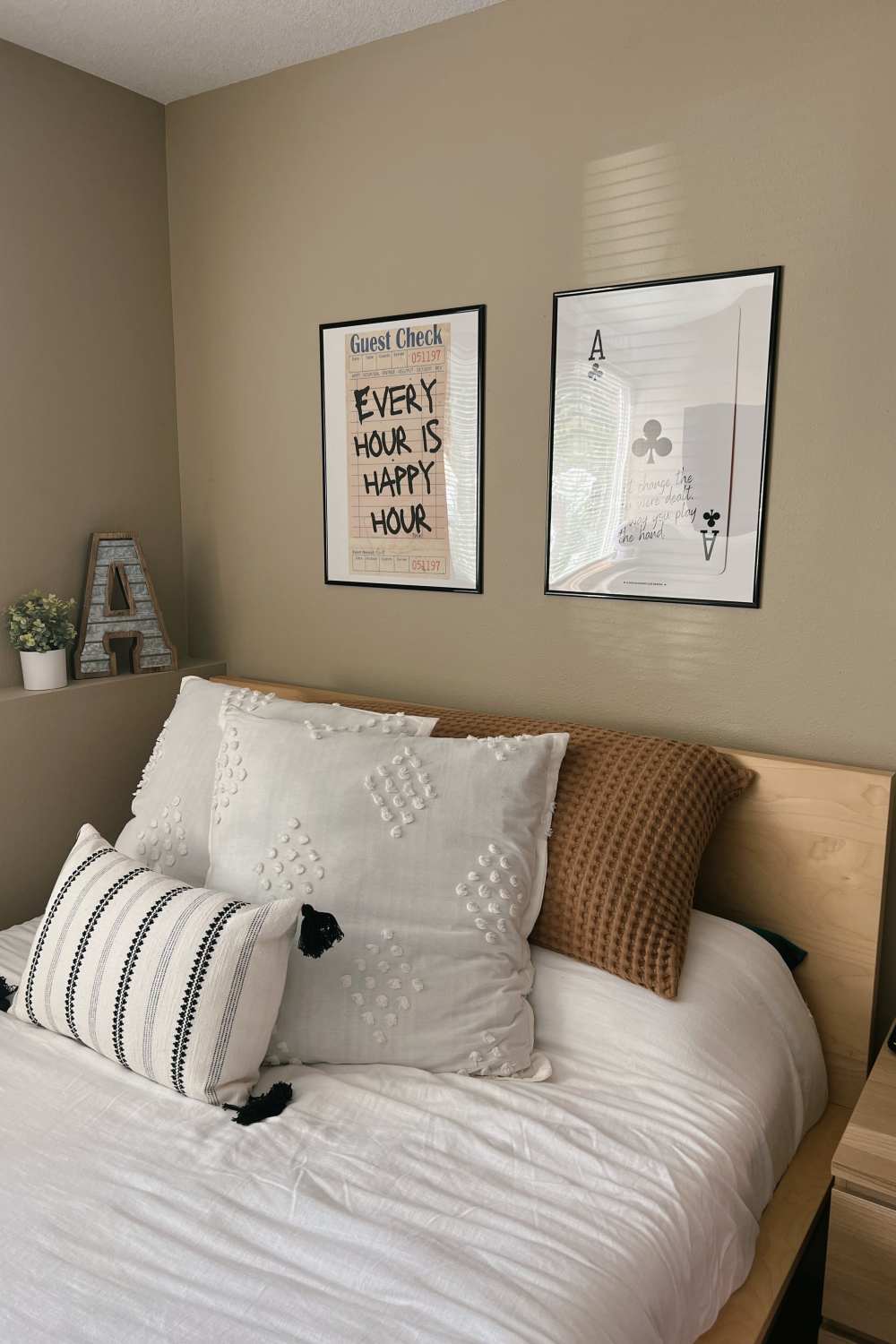Decorated bedroom at College Town Mankato in Mankato, Minnesota