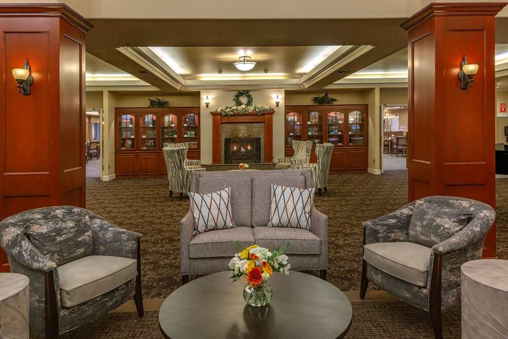 Lobby at Touchmark on South Hill in Spokane, Washington
