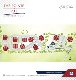 Site map of The Pointe at 731 in Jackson, Tennessee