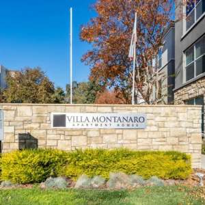 Community sign at Villa Montanaro in Pleasant Hill, California
