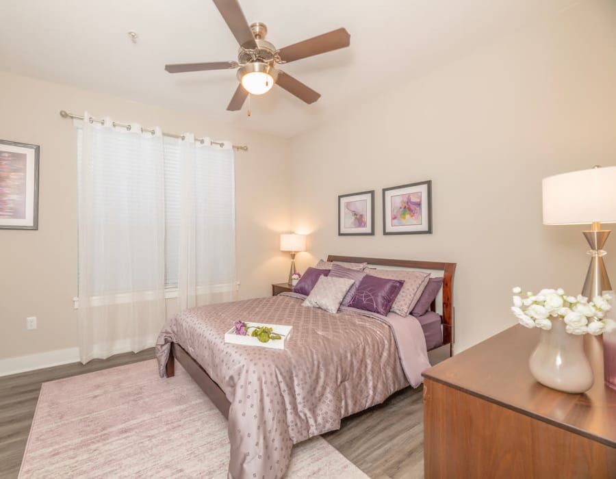 Apartment bedroom at Cantera at Towne Lake in Cypress, Texas