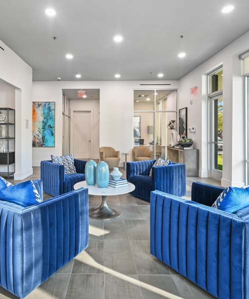 Community clubhouse at Ninety Degrees in Phoenix, Arizona