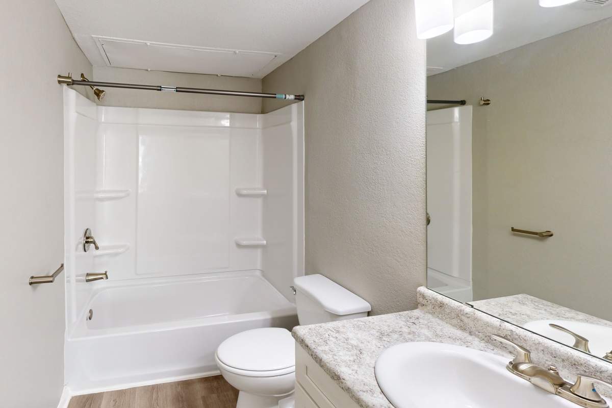 Modern bathroom at Creekside in San Angelo, Texas