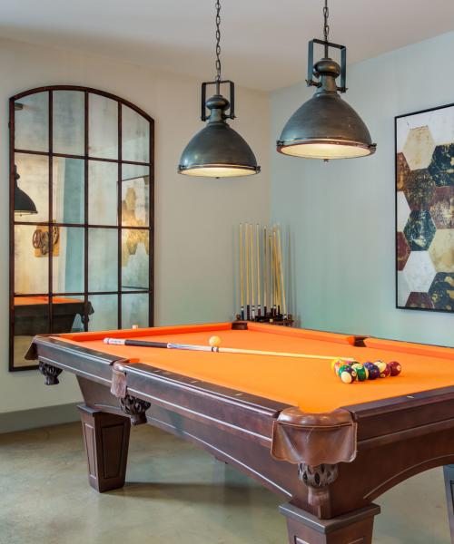 Billards table at Block Lofts in Atlanta, Georgia