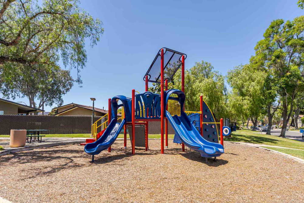 Playground equipment at Canyon View in San Diego, California