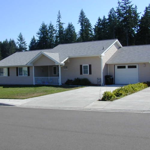 Outside view of a home at Eagleview in Joint Base Lewis McChord, Washington