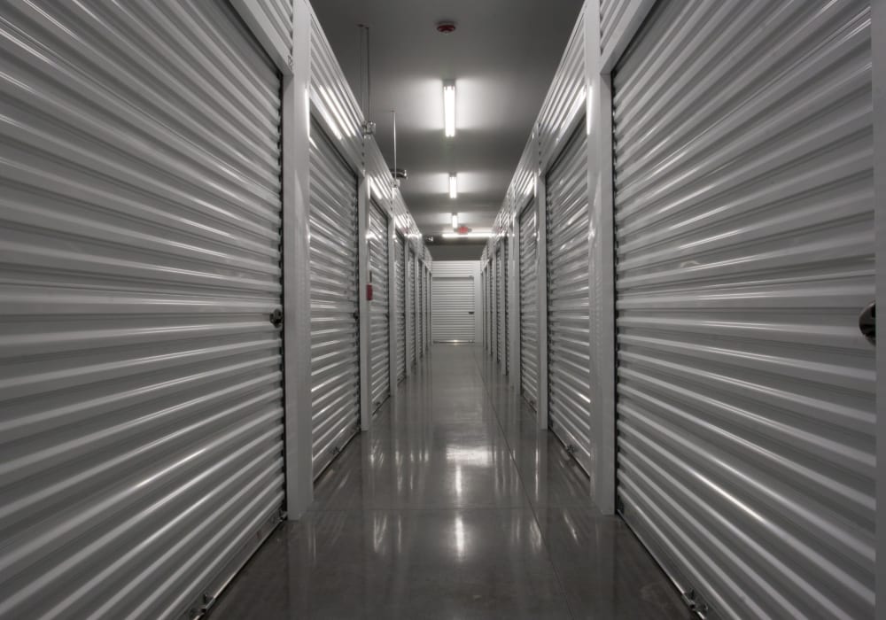 Temperature controlled storage units at an Everest Self Storage location