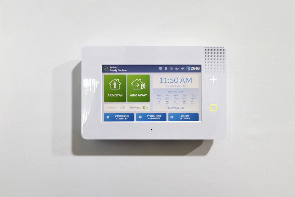 ADT Smart Home Package w/ Smart Lock, Alarm System, and Thermostat at Hamilton Springs Apartments in Baltimore, Maryland