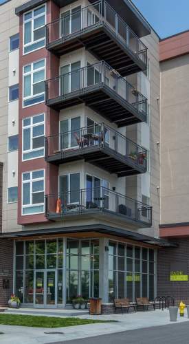 Community exterior at Park Place Olde Town Apartments in Arvada,Colorado