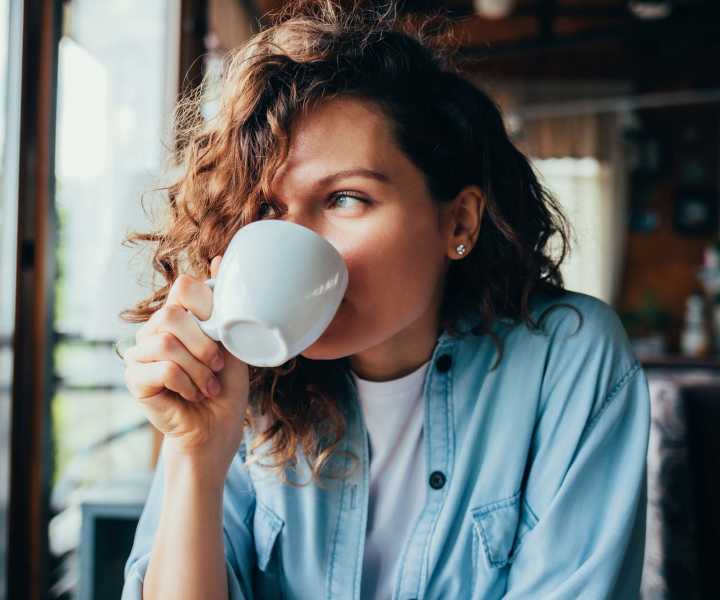 Resident enjoying coffee near Florence in Houston, Texas