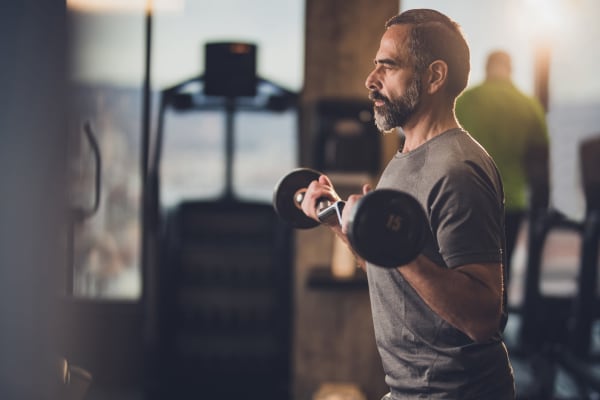 The fitness center at Liberty Point Townhome Apartments in Draper, Utah