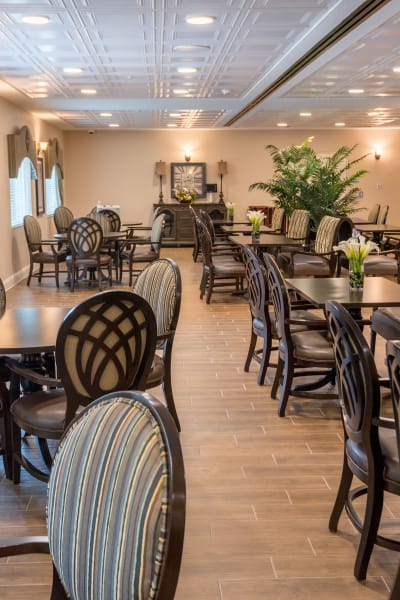 Dining room at Inspired Living in Rockledge, Florida
