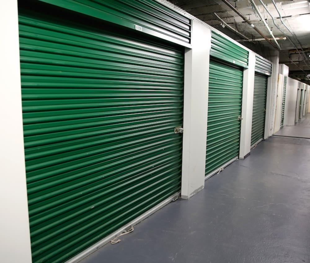 Large indoor storage units at Advantage Self Storage in Beverly, Massachusetts